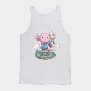 Cute axolotl hero Tank Top